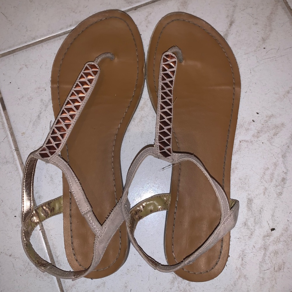 Pastel Pink/Nude Jewel Sandals